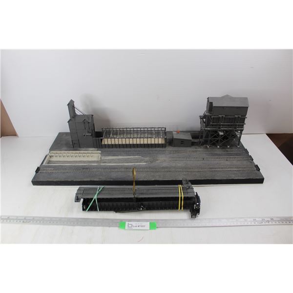 HO Model Train Mill Diorama- As Is