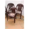 Image 2 : **(4) Plastic Lounge Chairs