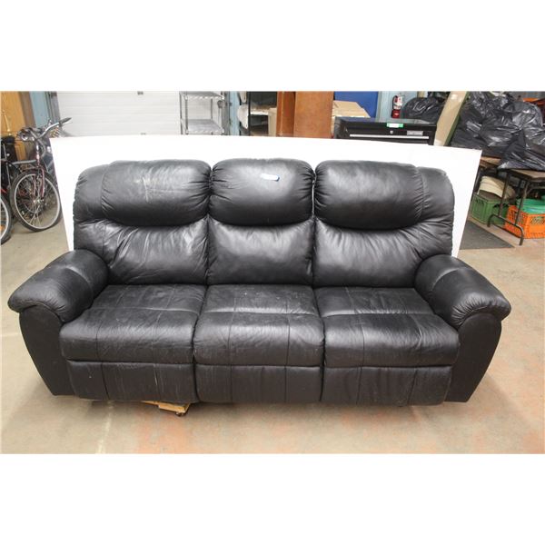 *Leather Couch 86'' x 44''