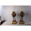 Image 1 : (2) Gold Colored Lamp Bases 19.5" Tall