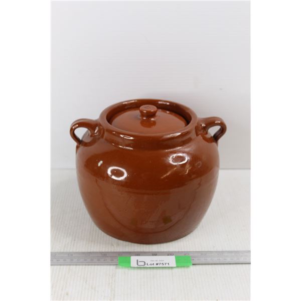 Vintage Alberta Potteries Stoneware Bean Pot- 8'' Tall