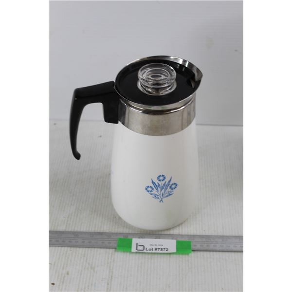 Corning Ware Blue Cornflower 9- Cup Coffee Pot