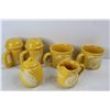 Image 2 : (6) Yellow Ceramic Dishes, Salt & Pepper, Cream & sugar, Misc.