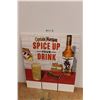 Image 1 : *Captain Morgan Double Sided Plastiboard Advertisement- 30'' x 36''