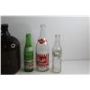 Image 2 : (4) Vintage Pop Bottles and (2) Amber Glass Jugs