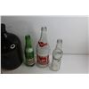 Image 6 : (4) Vintage Pop Bottles and (2) Amber Glass Jugs