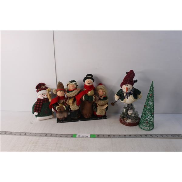 Christmas Lot- (4) Decorations, Figurines