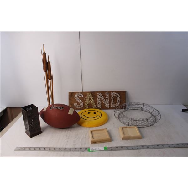 Rawlings Football, Smiley Face Frisbee, Misc.