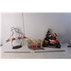 Christmas Lot- Candleholders & Wood Ornaments