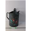 Image 1 : Painted Watering Can 14.5" Tall