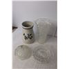 Image 2 : (4) Vases, Candy Dish, (2) Mugs, Misc.