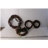 (4) Wood Wreaths