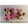 Image 1 : (3) Plush Toys - Minnie Mouse, Piglet, Dog
