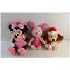 Image 4 : (3) Plush Toys - Minnie Mouse, Piglet, Dog