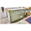 Image 1 : SIEMATIC GLASS FRONT PULL UP PANTRY CABINET APPROX 39.5"X 14"X 25.5"