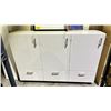 Image 1 : OFF WHITE FINISH 3 DRAWER/ 3 DOOR STORAGE CABINET