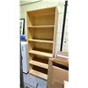 Image 2 : MAPLE BOOK CASE APPROX 7FT TALL 5 TIER