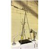 Image 1 : CHROME FINISH COAT RACK, 2 DESK LAMPS AND PORTFOLIO CASE