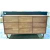 Image 1 : 9 DRAWER DANISH MODERN DRESSER 59" X 14" X 32"