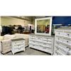 Image 2 : ROUND HILL FURNITURE 4-PC BEDROOM SUITE INCLUDING; DRESSER WITH VANITY, HIGHBOY DRESSER & 2