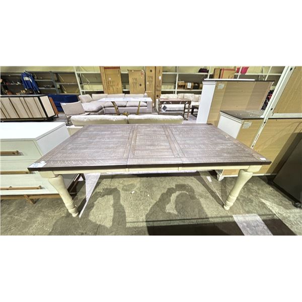 DINING TABLE 78  X 42  X 30  WITH LEAF (18 )