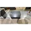 Image 2 : GLASS TOP COFFEE TABLE 59" X 31.5" X 20"