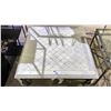 Image 2 : METAL LEAF MOTIF COFFEE TABLE 39" X 39" X 16"