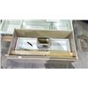 Image 7 : 3 DRAWER MIRRORED GLASS TOP DISPLAY TOP & 2 DRAWER VANITY CABINET