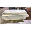 Image 2 : MICHAEL AMINI OCTAGONAL VELVET LINED LA RACHELLE MEDIUM CHAMPAGNE 9 DRAWER DRESSER 75" X 18" X 34"