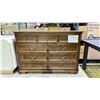 Image 1 : ROUND HILL FURNITURE 9 DRAWER DRESSER 60" X 17" X 39"