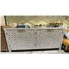 Image 1 : FLORAL MOTIF 4 DOOR SIDEBOARD 86" X 18" X 38"