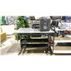 Image 1 : PORTABLE 3 TIER CART WITH PADDED TOP & PAPER SHEDDER