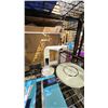 Image 4 : SHLF OF ASSORTED ITEMS INCLUDING SHREDDER, TABLE LAMP & MORE *UNKNOWN WORKING
