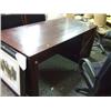 Image 1 : Mahogany Single Pedestal Executive Desk