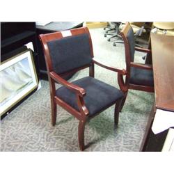 2 Mahogany Framed Client Chairs