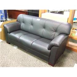 Black Leather Sofa