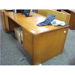 Krug Cherry Double Pedestal Executive Desk