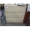 Image 1 : Cream  3 Drawer Lateral File Cabinet