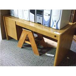 Oak Single Pedestal Desk