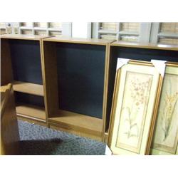 3, Oak 4 Foot Bookcases