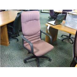 Mauve Hi Back Executive Knee Tilter