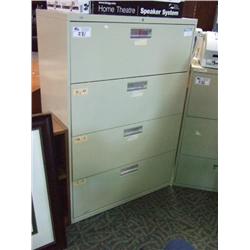 Cream Hon 4 Drawer Lateral File Cabinet