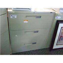 Cream Hon 3 Drawer Lateral File Cabinet