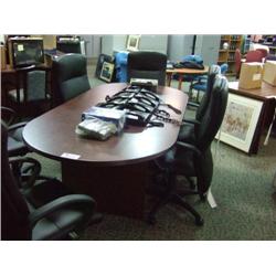 Mahogany 8 Ft Boardroom Table