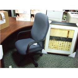 Blue Hi Back Gas Lift Task Chair