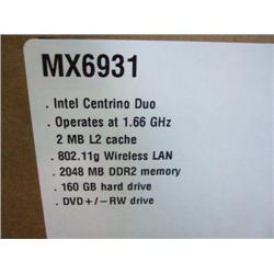 Laptop Computer  - Intel Centrino DVD  1.66 Ghz,