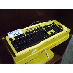 16 Yellow Keyboard & Mouse