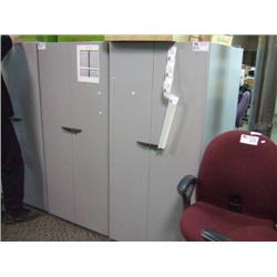 Grey Steelcase  5 Ft Stationary Cabinet