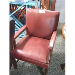 2 Ox Blood Leather Client Chairs