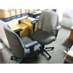 2 Grey Multi Lever Task Chairs